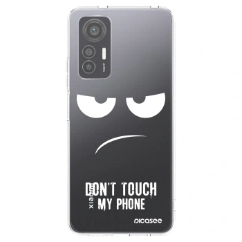 Picasee átlátszó szilikon tok az alábbi mobiltelefonokra Xiaomi 12 Lite - Don't Touch My Phone