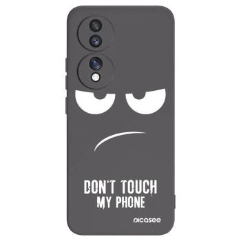 Picasee fekete szilikon tok az alábbi mobiltelefonokra Honor 70 - Don't Touch My Phone
