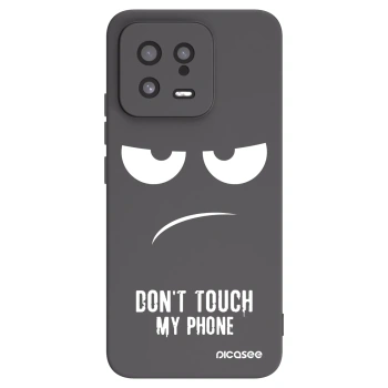 Picasee fekete szilikon tok az alábbi mobiltelefonokra Xiaomi 13 - Don't Touch My Phone