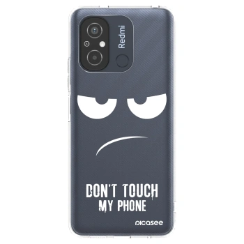 Picasee átlátszó szilikon tok az alábbi mobiltelefonokra Xiaomi Redmi 12C - Don't Touch My Phone