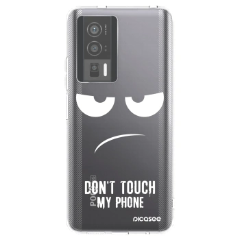 Picasee átlátszó szilikon tok az alábbi mobiltelefonokra Xiaomi Poco F5 Pro 5G - Don't Touch My Phone