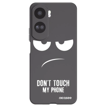 Picasee fekete szilikon tok az alábbi mobiltelefonokra Honor 90 Lite 5G - Don't Touch My Phone