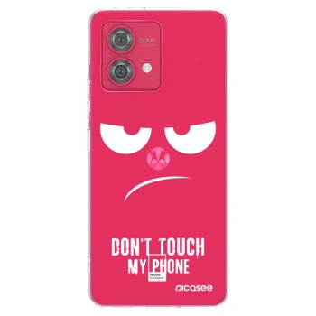 Picasee átlátszó szilikon tok az alábbi mobiltelefonokra Motorola Moto G84 5G - Don't Touch My Phone