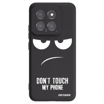 Picasee fekete szilikon tok az alábbi mobiltelefonokra Xiaomi 14 - Don't Touch My Phone