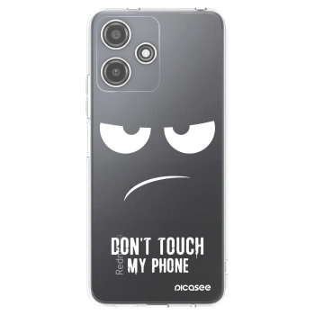 Picasee átlátszó szilikon tok az alábbi mobiltelefonokra Xiaomi Redmi 12 5G - Don't Touch My Phone
