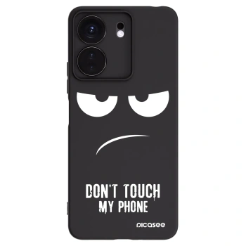 Picasee fekete szilikon tok az alábbi mobiltelefonokra Xiaomi Redmi 13C 4G - Don't Touch My Phone