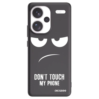 Picasee fekete szilikon tok az alábbi mobiltelefonokra Xiaomi Redmi Note 13 Pro+ 5G - Don't Touch My Phone
