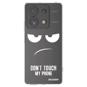 Picasee átlátszó szilikon tok az alábbi mobiltelefonokra Xiaomi Redmi Note 13 Pro 4G - Don't Touch My Phone