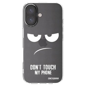 Picasee átlátszó szilikon tok az alábbi mobiltelefonokra Apple iPhone 16 - Don't Touch My Phone