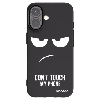 Picasee fekete szilikon tok az alábbi mobiltelefonokra Apple iPhone 16 - Don't Touch My Phone