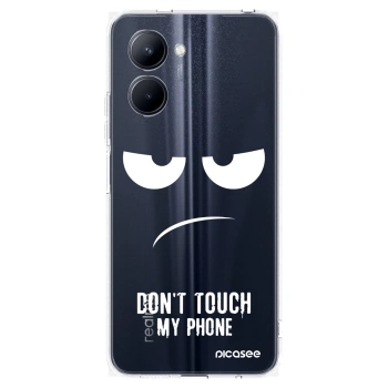 Picasee átlátszó szilikon tok az alábbi mobiltelefonokra Realme C33 (2023) - Don't Touch My Phone