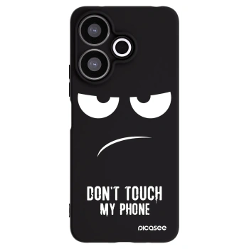 Picasee fekete szilikon tok az alábbi mobiltelefonokra Xiaomi Redmi 13 4G - Don't Touch My Phone