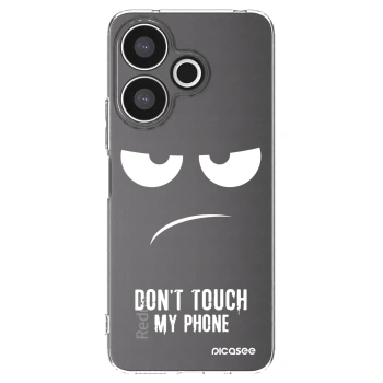 Picasee átlátszó szilikon tok az alábbi mobiltelefonokra Xiaomi Redmi 13 4G - Don't Touch My Phone