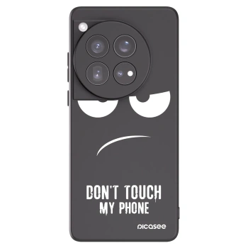 Picasee fekete szilikon tok az alábbi mobiltelefonokra OnePlus 12 5G - Don't Touch My Phone