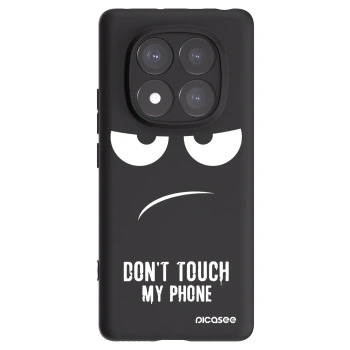 Picasee fekete szilikon tok az alábbi mobiltelefonokra Xiaomi Redmi Note 14 Pro 5G - Don't Touch My Phone