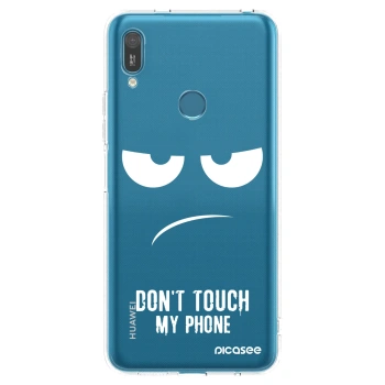 Picasee átlátszó szilikon tok az alábbi mobiltelefonokra Huawei Y7 2019 - Don't Touch My Phone
