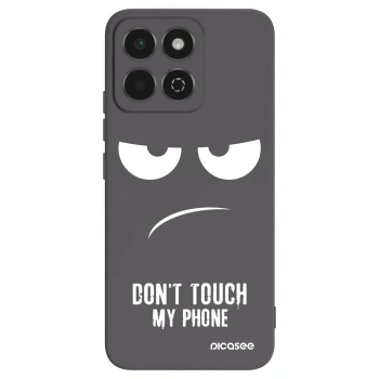 Picasee fekete szilikon tok az alábbi mobiltelefonokra Honor 200 Smart 5G - Don't Touch My Phone