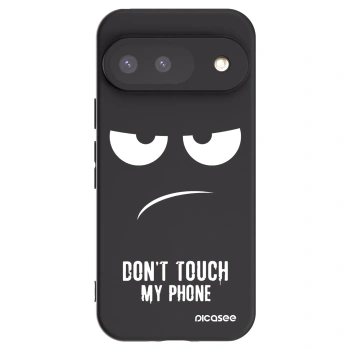 Picasee fekete szilikon tok az alábbi mobiltelefonokra Google Pixel 9 - Don't Touch My Phone