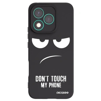 Picasee fekete szilikon tok az alábbi mobiltelefonokra Honor 400 Lite 5G - Don't Touch My Phone