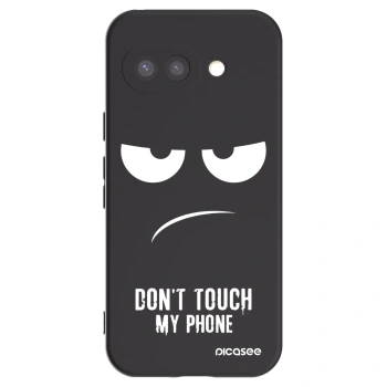 Picasee fekete szilikon tok az alábbi mobiltelefonokra Google Pixel 9a - Don't Touch My Phone