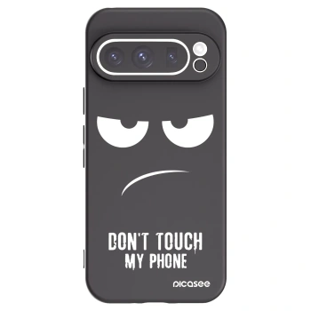 Picasee fekete szilikon tok az alábbi mobiltelefonokra Google Pixel 9 Pro XL - Don't Touch My Phone