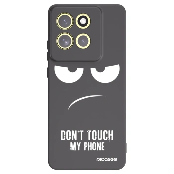 Picasee fekete szilikon tok az alábbi mobiltelefonokra Motorola Moto G86 5G - Don't Touch My Phone