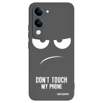 Picasee fekete szilikon tok az alábbi mobiltelefonokra Vivo Y29s 5G - Don't Touch My Phone