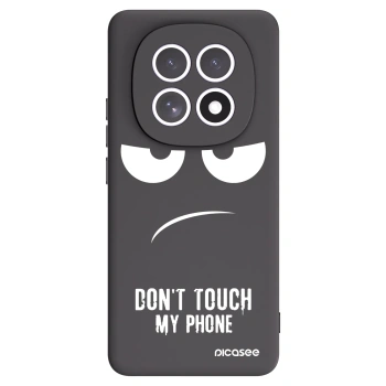 Picasee fekete szilikon tok az alábbi mobiltelefonokra Xiaomi Redmi Note 15 - Don't Touch My Phone