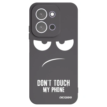 Picasee fekete szilikon tok az alábbi mobiltelefonokra Xiaomi Redmi 15C 5G - Don't Touch My Phone