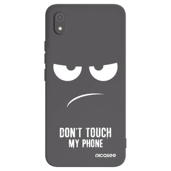 Picasee fekete szilikon tok az alábbi mobiltelefonokra Xiaomi Redmi 7A - Don't Touch My Phone