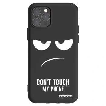 Picasee fekete szilikon tok az alábbi mobiltelefonokra Apple iPhone 11 Pro - Don't Touch My Phone