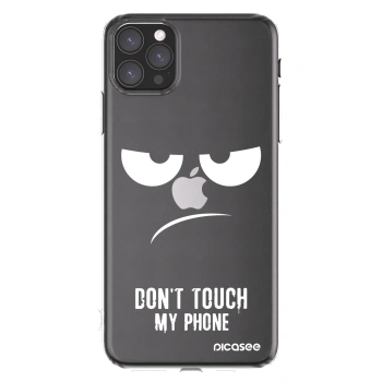 Picasee átlátszó szilikon tok az alábbi mobiltelefonokra Apple iPhone 11 Pro Max - Don't Touch My Phone
