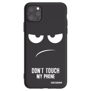 Picasee fekete szilikon tok az alábbi mobiltelefonokra Apple iPhone 11 Pro Max - Don't Touch My Phone