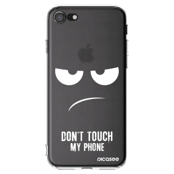 Picasee átlátszó szilikon tok az alábbi mobiltelefonokra Apple iPhone 8 - Don't Touch My Phone