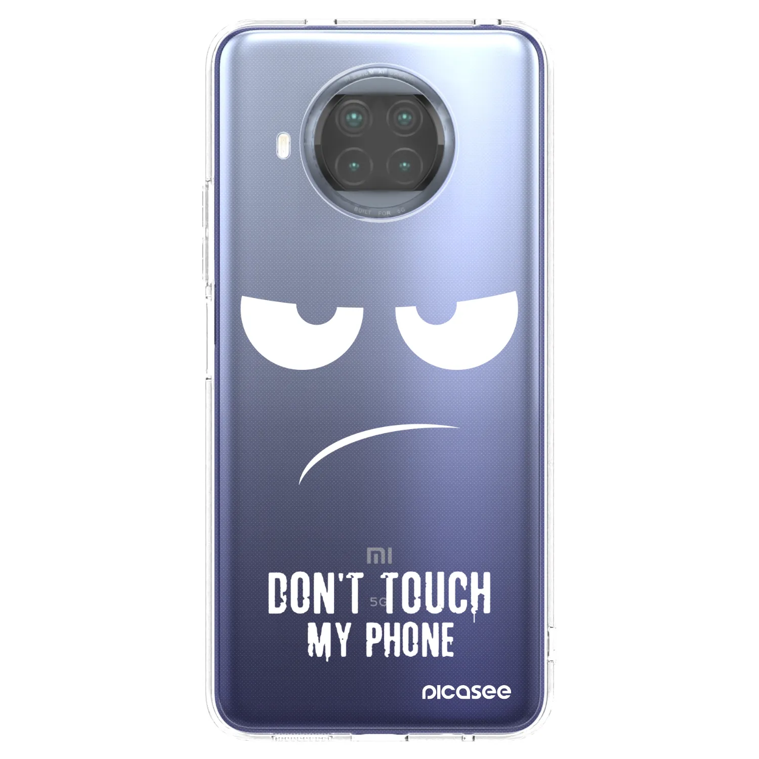 Picasee átlátszó szilikon tok az alábbi mobiltelefonokra Xiaomi Mi 10T Lite - Don't Touch My Phone