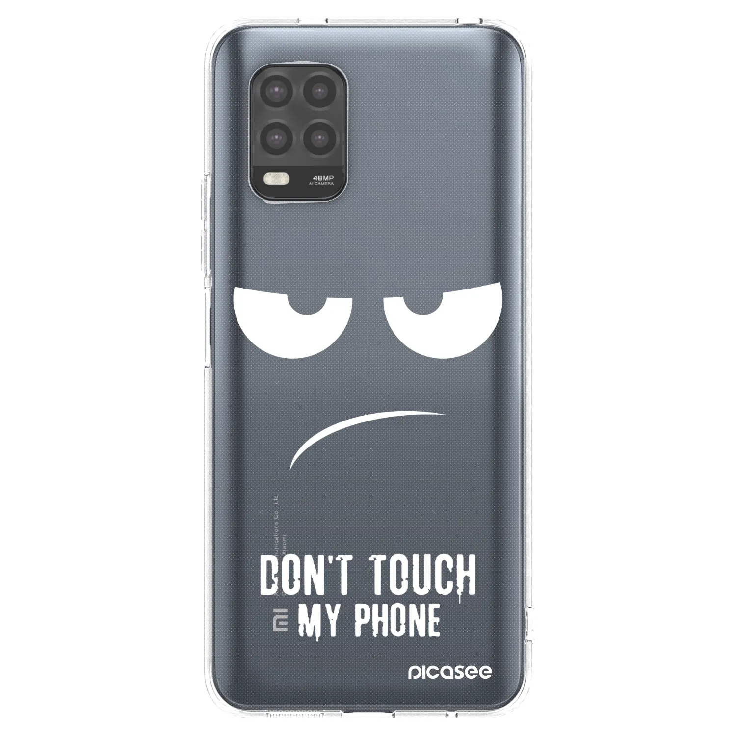 Picasee átlátszó szilikon tok az alábbi mobiltelefonokra Xiaomi Mi 10 Lite - Don't Touch My Phone