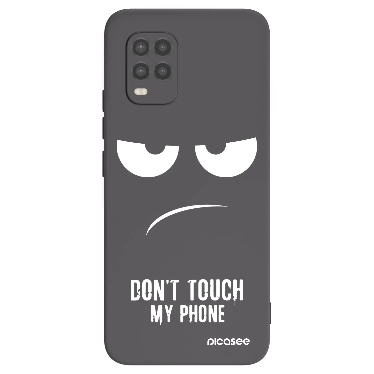 Picasee fekete szilikon tok az alábbi mobiltelefonokra Xiaomi Mi 10 Lite - Don't Touch My Phone