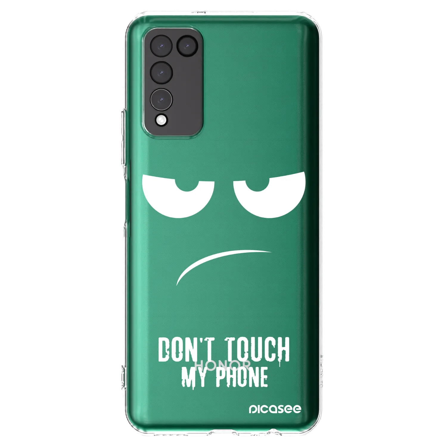 Picasee átlátszó szilikon tok az alábbi mobiltelefonokra Honor 10X Lite - Don't Touch My Phone