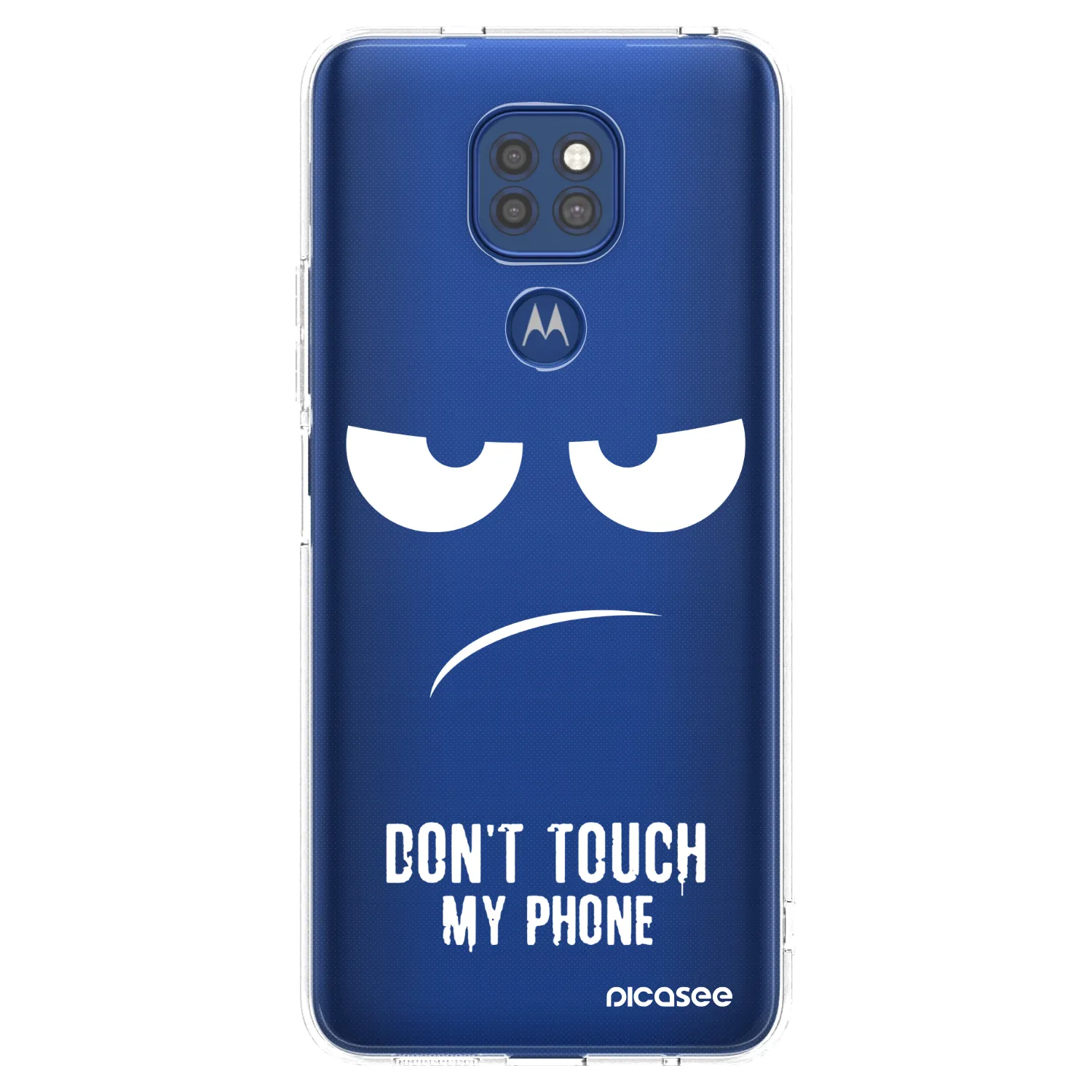 Picasee átlátszó szilikon tok az alábbi mobiltelefonokra Motorola Moto G9 Play - Don't Touch My Phone