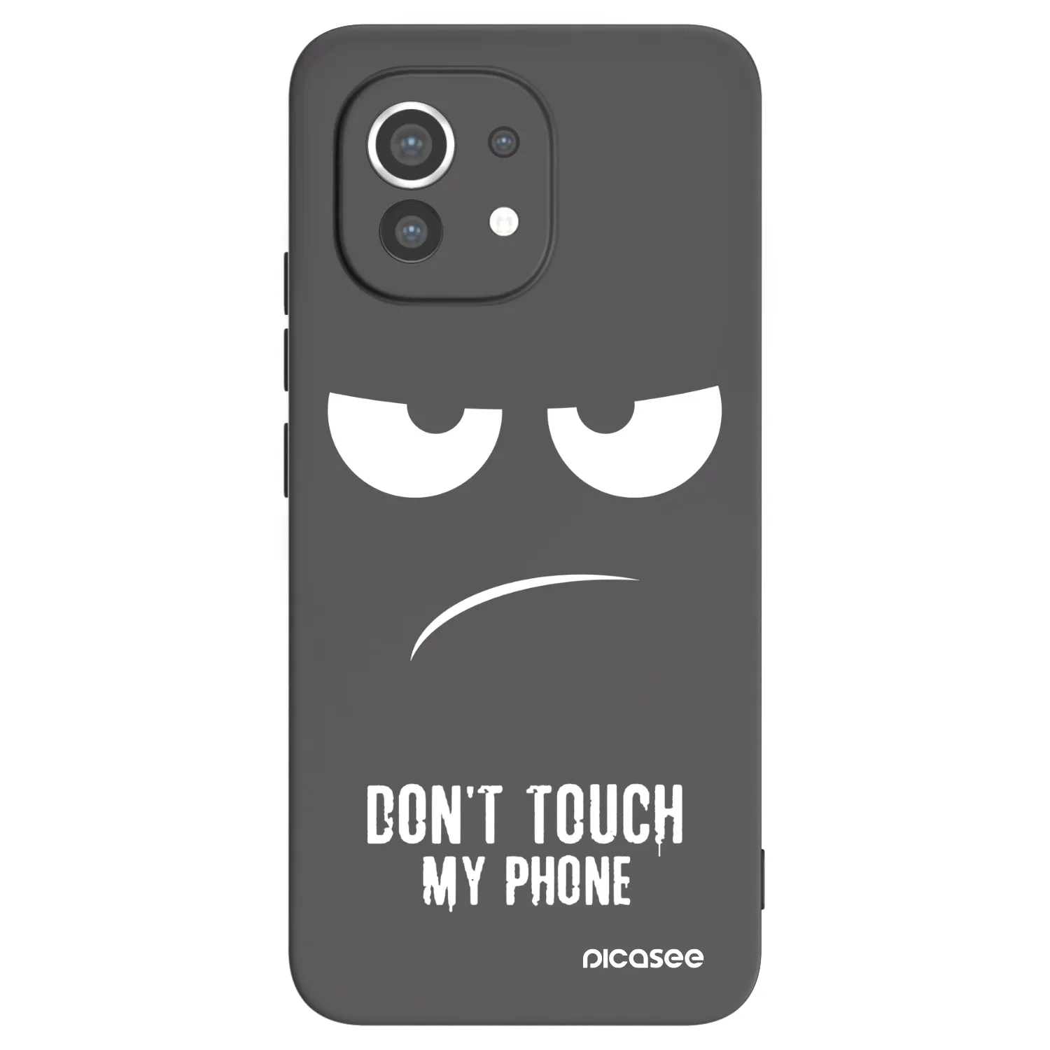 Picasee fekete szilikon tok az alábbi mobiltelefonokra Xiaomi Mi 11 - Don't Touch My Phone