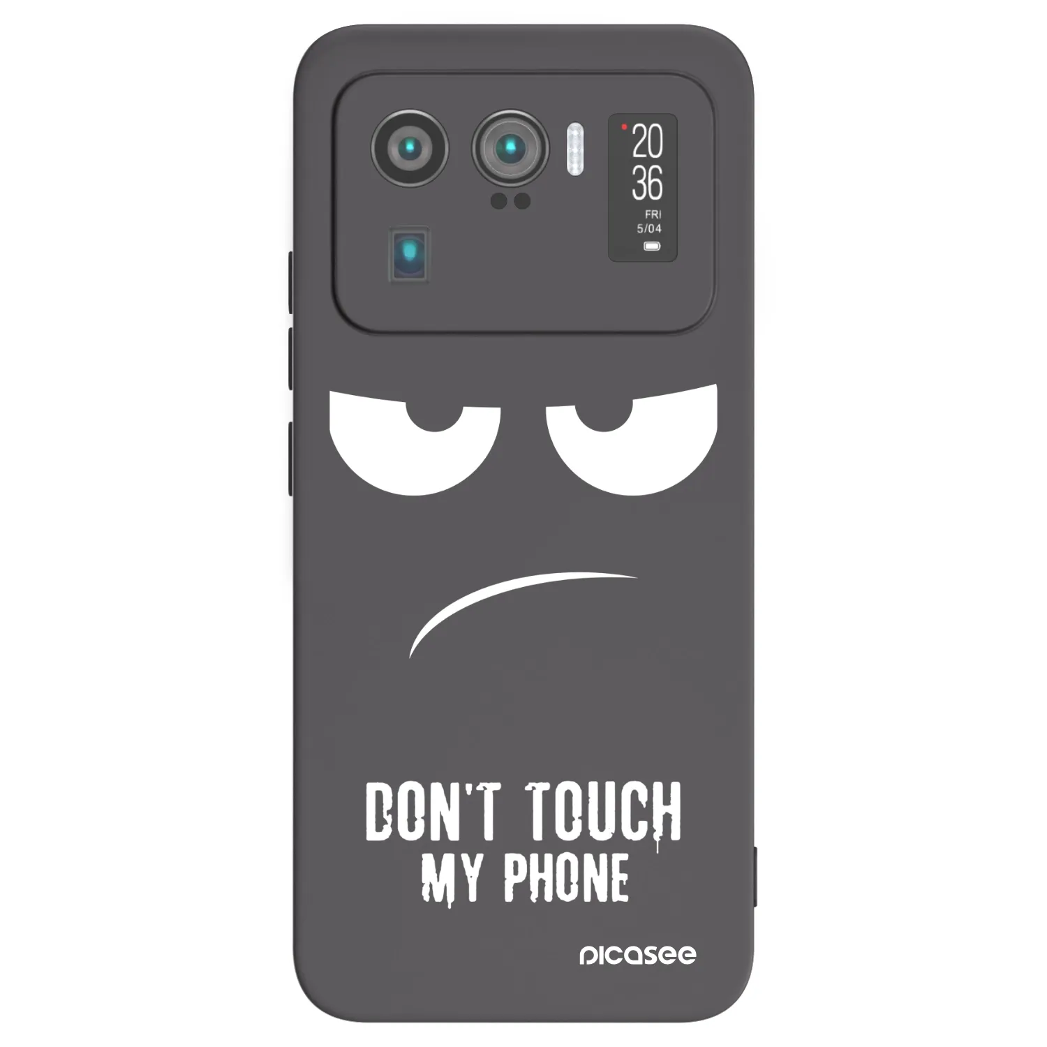 Picasee fekete szilikon tok az alábbi mobiltelefonokra Xiaomi Mi 11 Ultra - Don't Touch My Phone