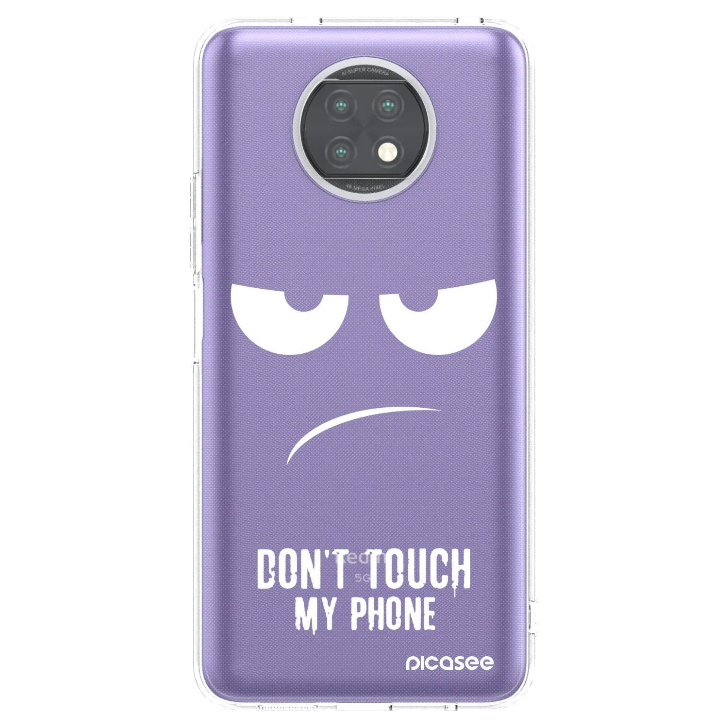 Picasee átlátszó szilikon tok az alábbi mobiltelefonokra Xiaomi Redmi Note 9T - Don't Touch My Phone