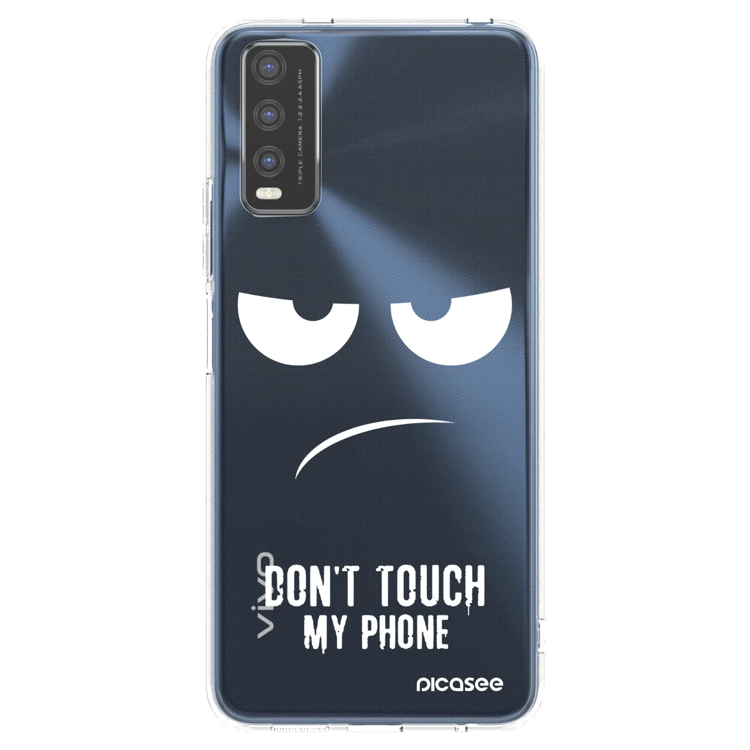 Picasee átlátszó szilikon tok az alábbi mobiltelefonokra Vivo Y20s - Don't Touch My Phone