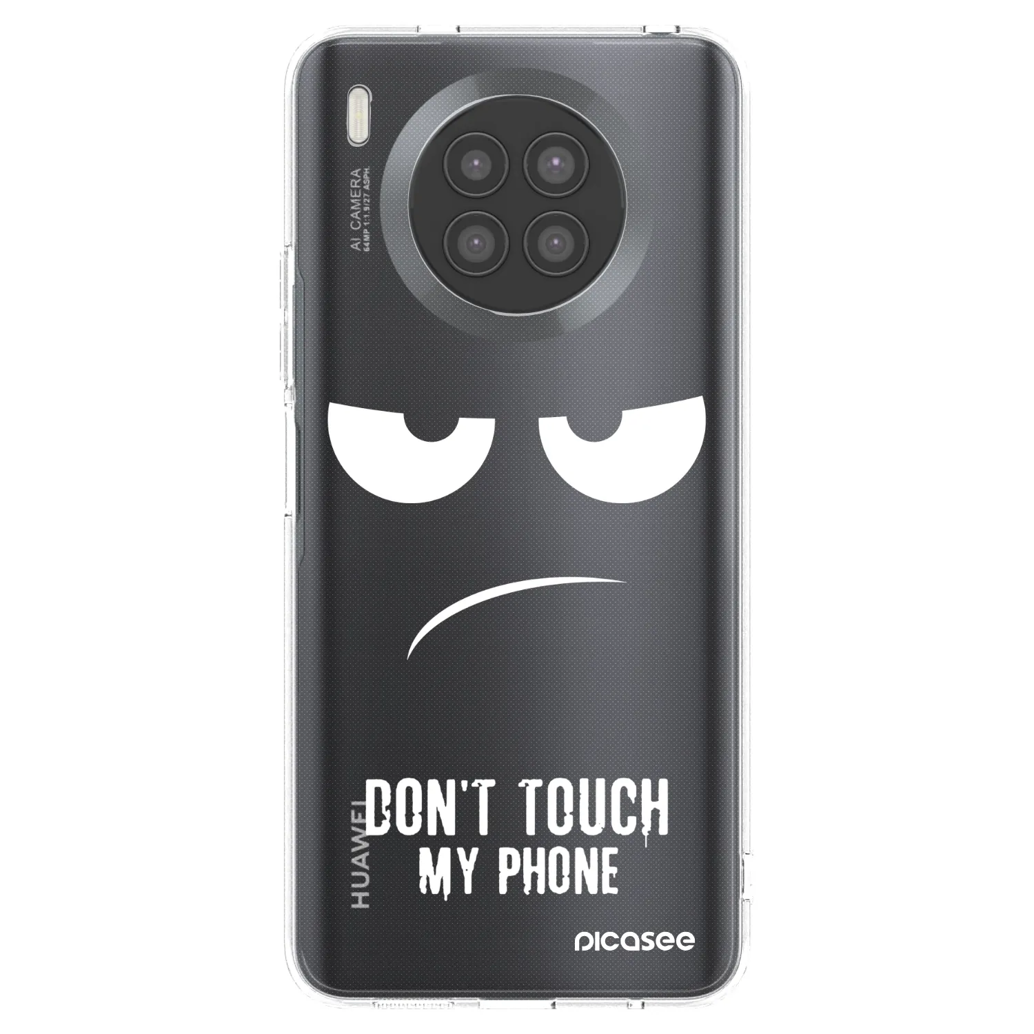 Picasee átlátszó szilikon tok az alábbi mobiltelefonokra Huawei Nova 8i - Don't Touch My Phone