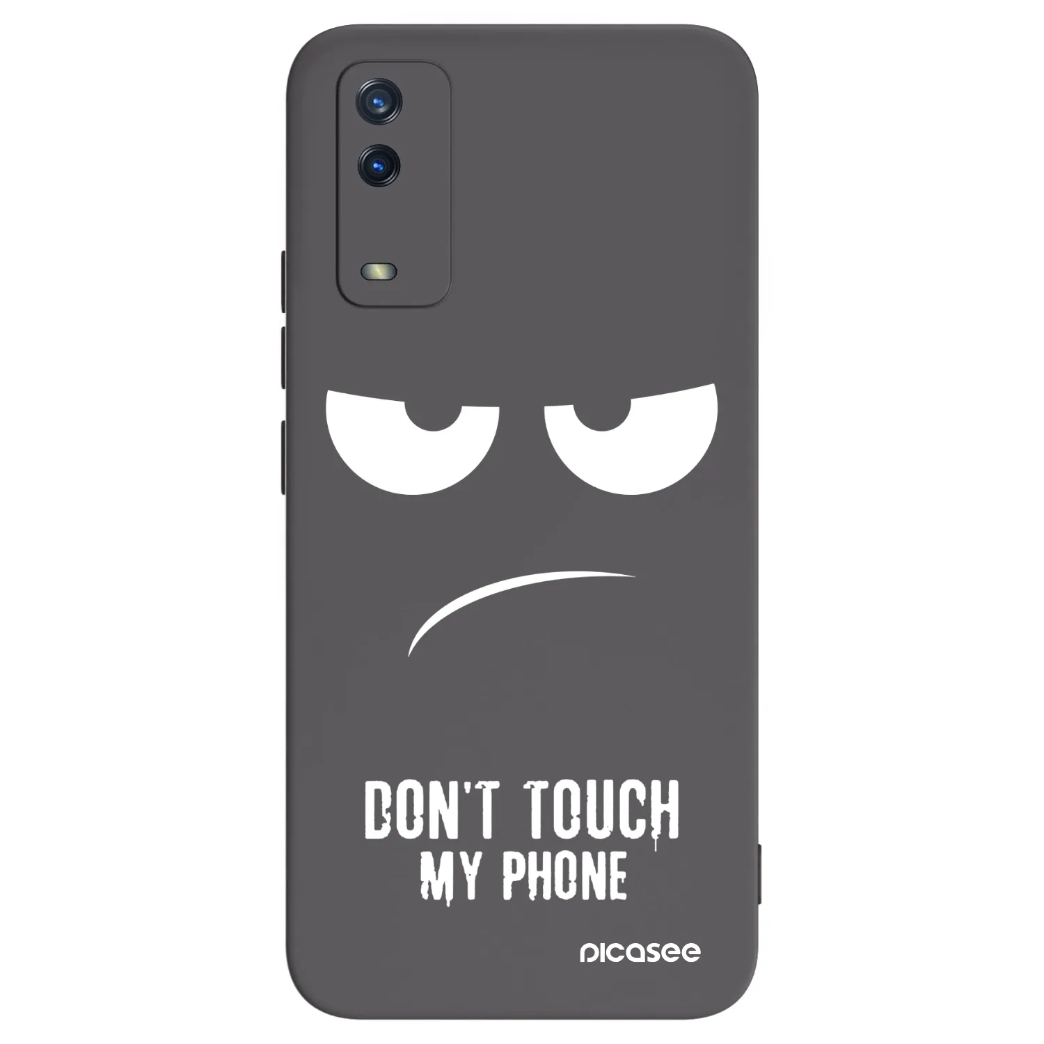 Picasee fekete szilikon tok az alábbi mobiltelefonokra Vivo Y11s - Don't Touch My Phone