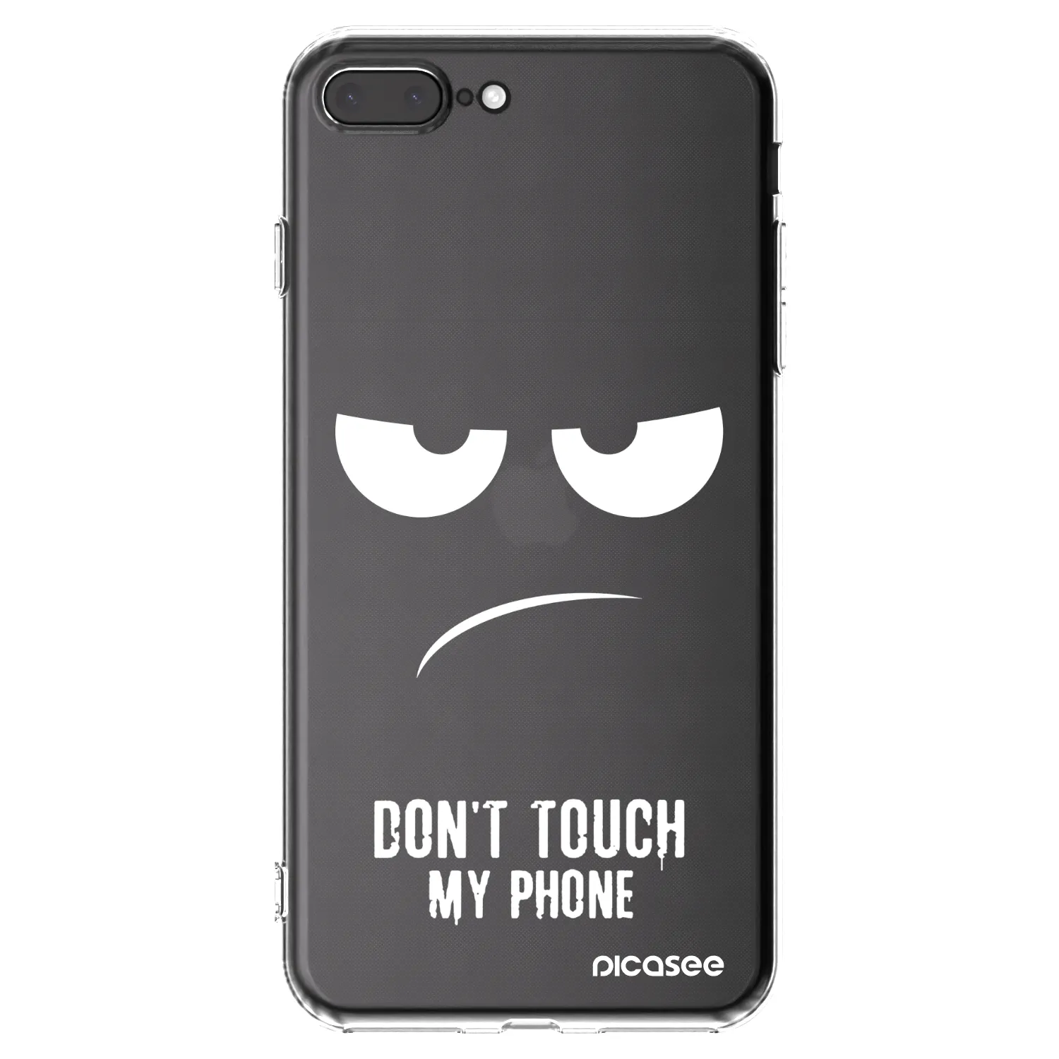 Picasee átlátszó szilikon tok az alábbi mobiltelefonokra Apple iPhone 7 Plus - Don't Touch My Phone