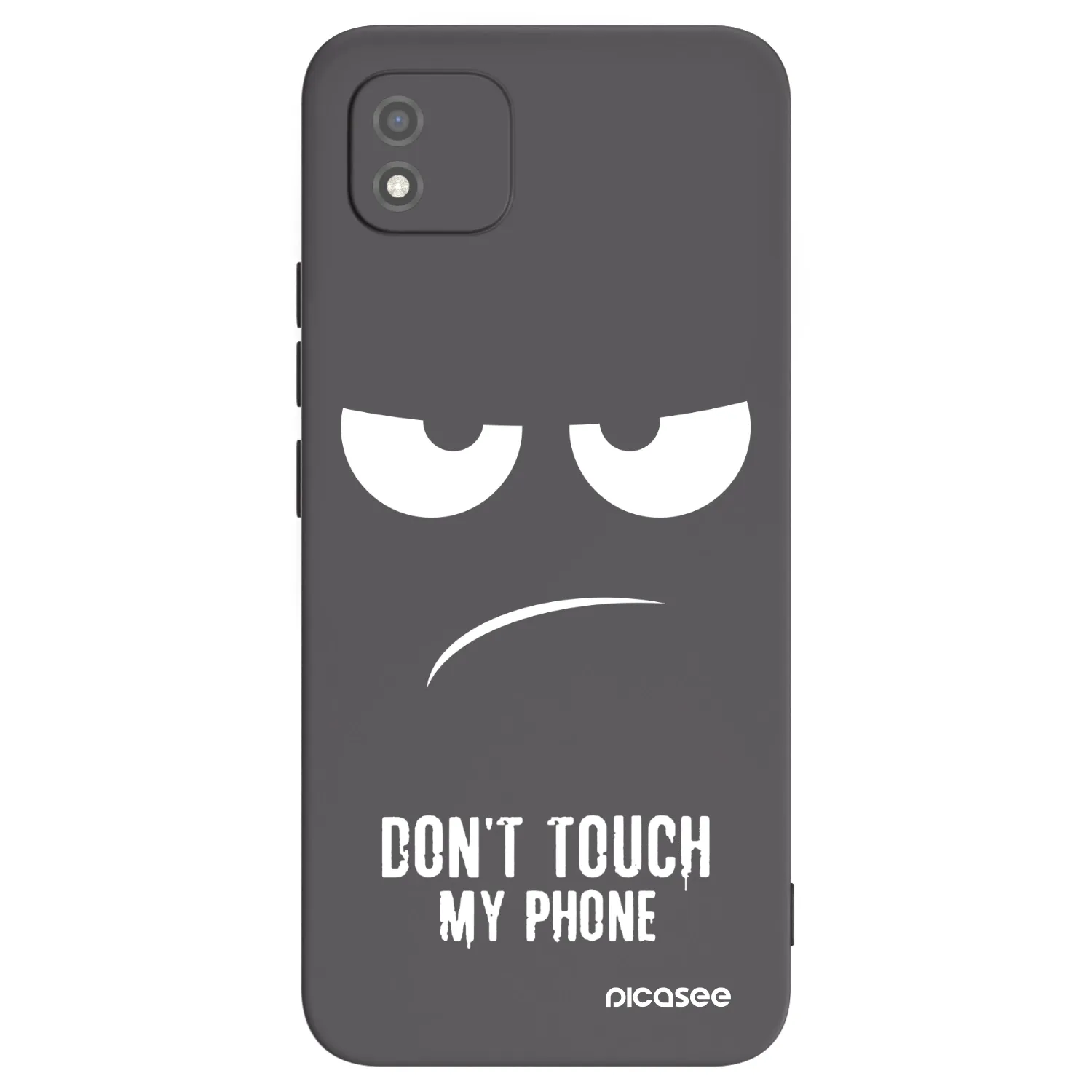 Picasee fekete szilikon tok az alábbi mobiltelefonokra Realme C11 (2021) - Don't Touch My Phone