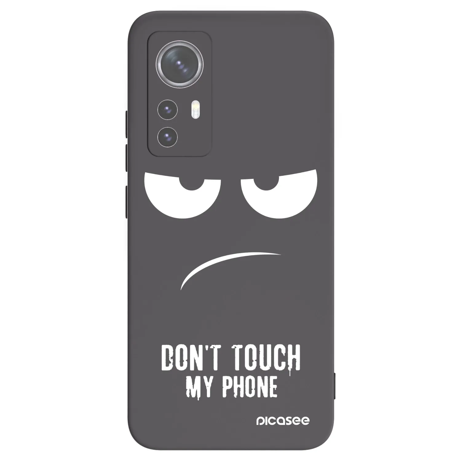 Picasee fekete szilikon tok az alábbi mobiltelefonokra Xiaomi 12 - Don't Touch My Phone
