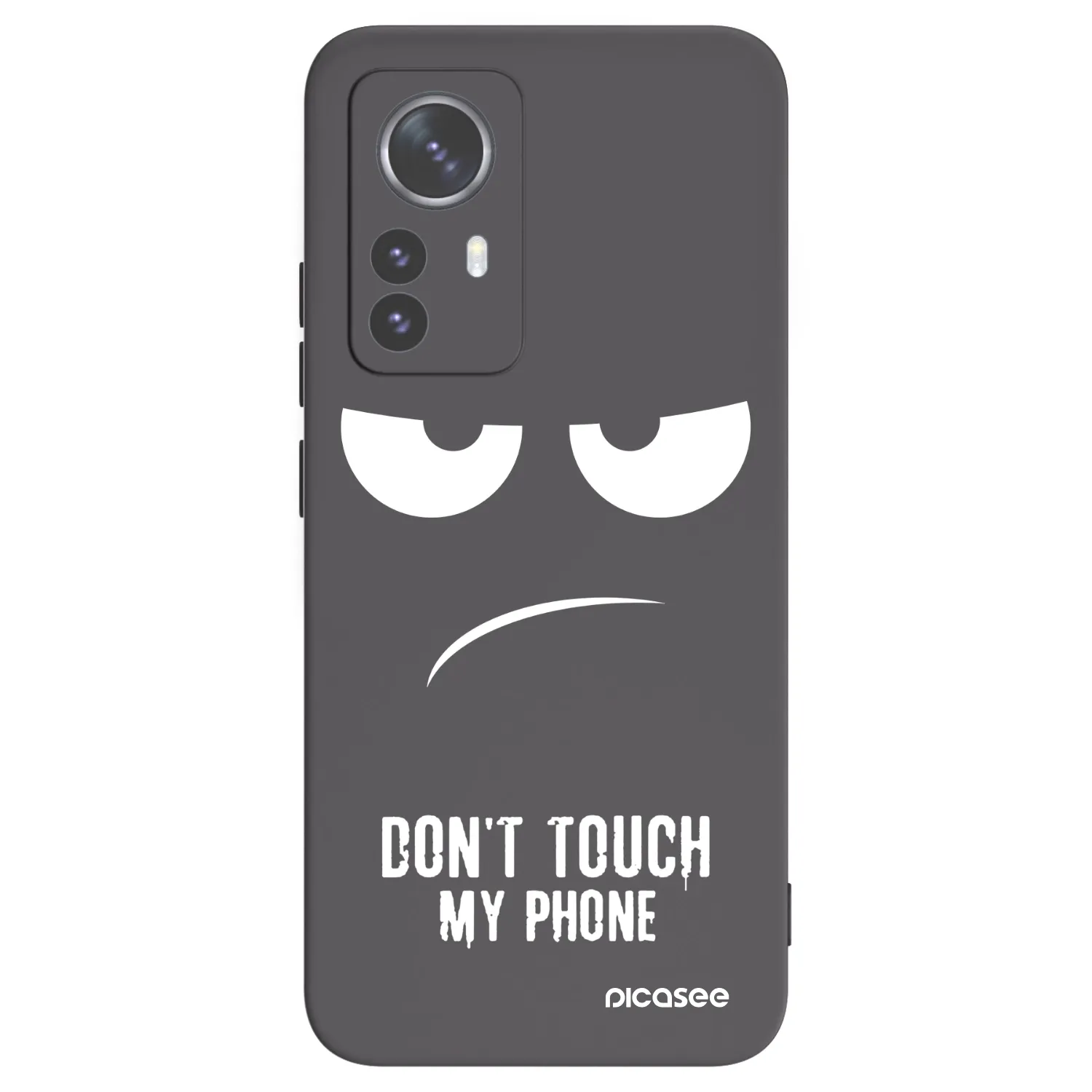 Picasee fekete szilikon tok az alábbi mobiltelefonokra Xiaomi 12 Pro - Don't Touch My Phone
