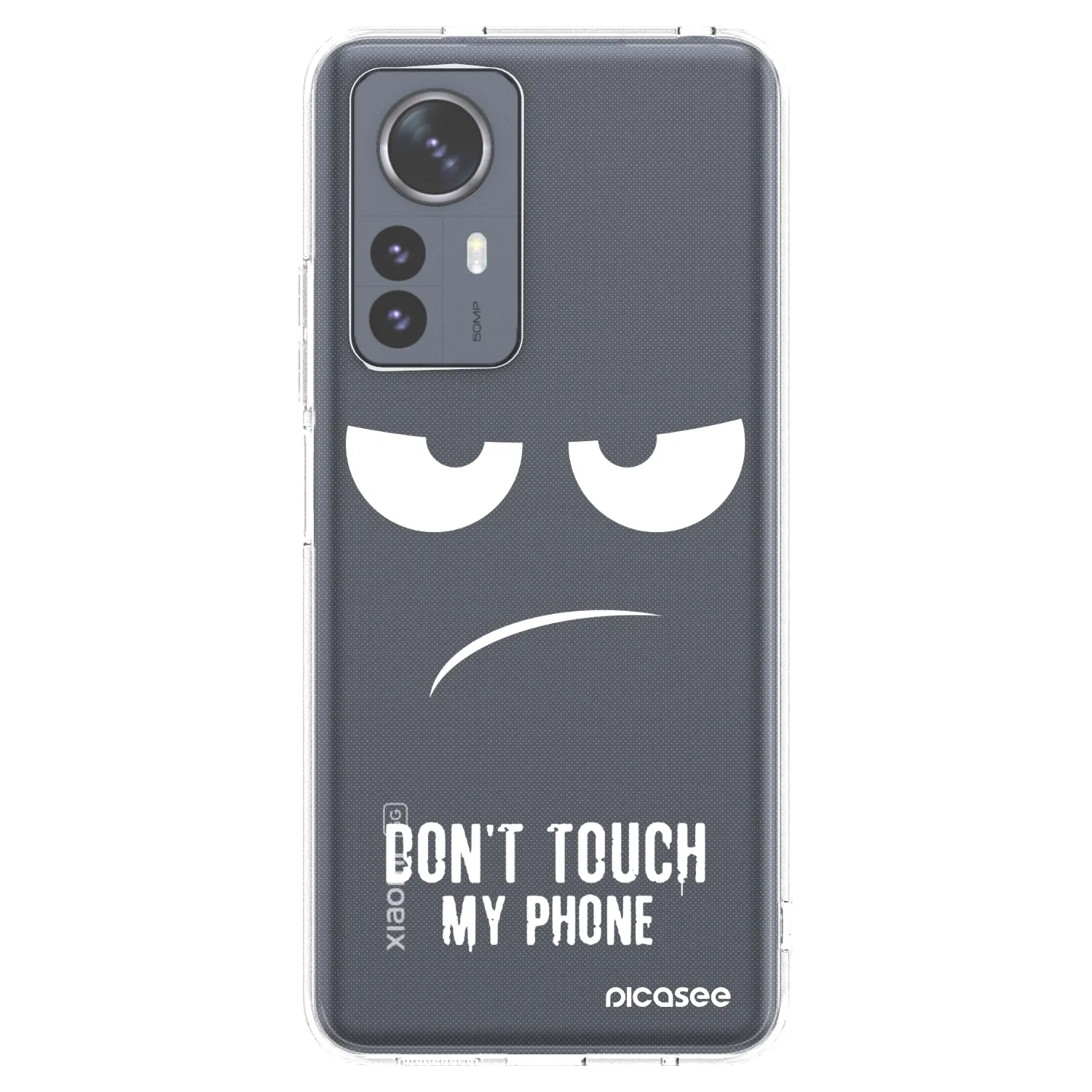 Picasee átlátszó szilikon tok az alábbi mobiltelefonokra Xiaomi 12 Pro - Don't Touch My Phone